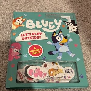Let's Play Outside! Bluey Magnet Book